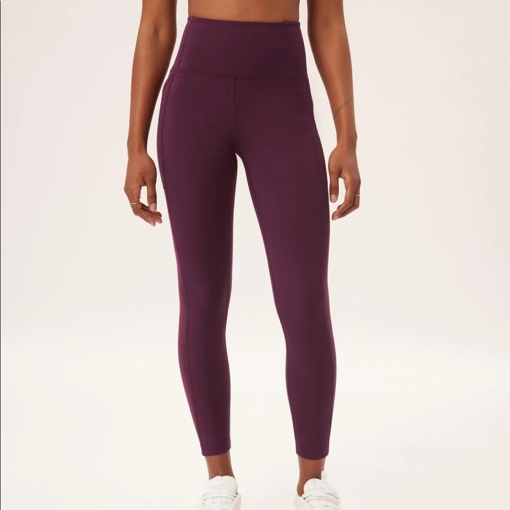 Girlfriend Collective size Small Purple High Rise Leggings